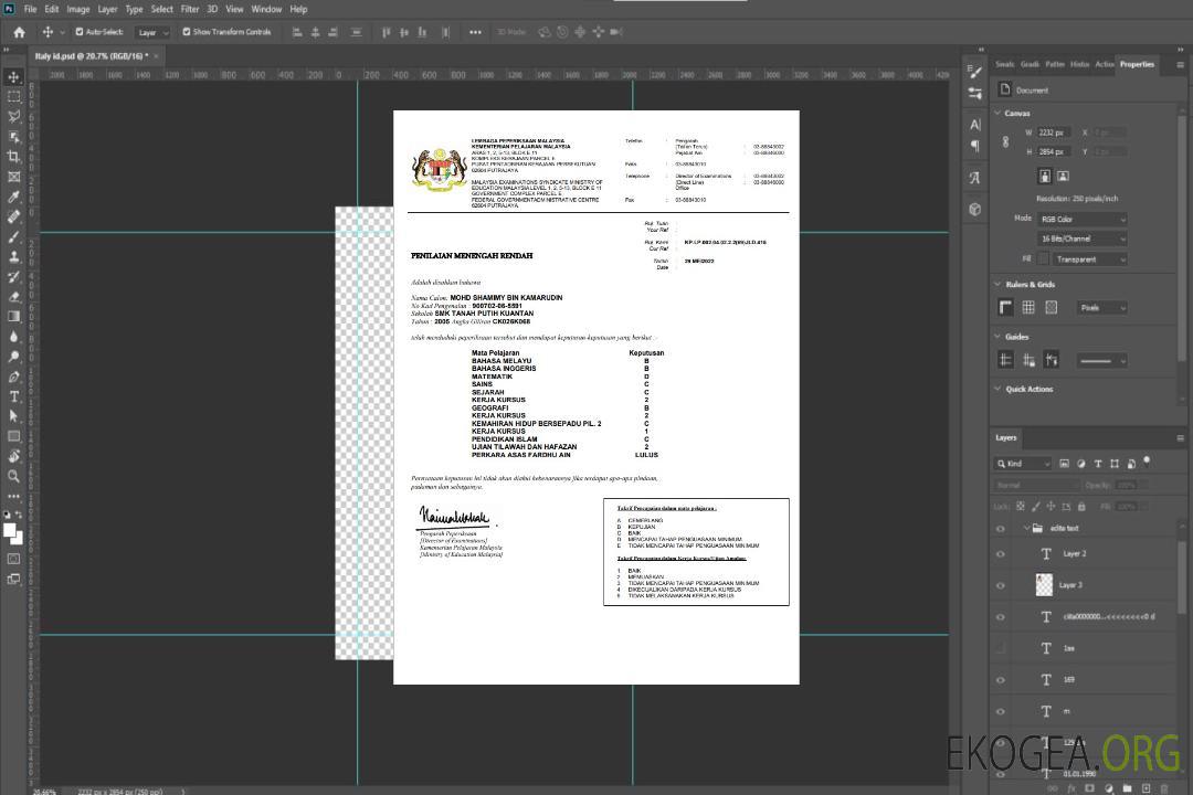 Modèle de certificat du ministère de l'Éducation de Malaisie au format Word et PDF template Modèle de certificat du ministère de l'Éducation de Malaisie au format Word et PDF template
